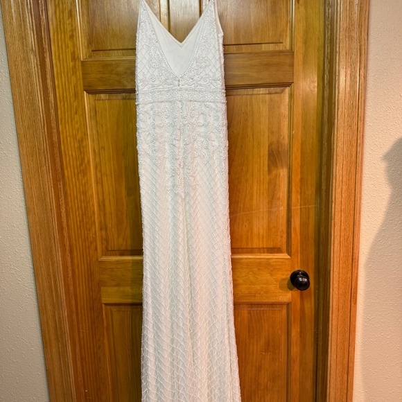 Lulu’s beaded and sequined wedding dress - heavy with beads tags cut out SMALL - Picture 16 of 17